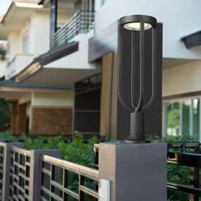 Leland Outdoor Color-Select Round Pier Light by Z-Lite