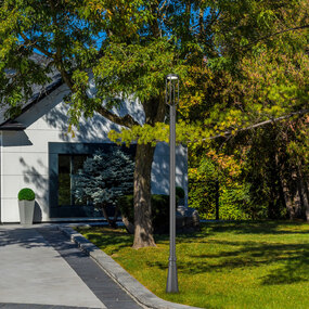 Leland Outdoor Color-Select Stepped Pole Light by Z-Lite