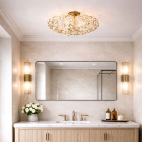 Ethereal Rose Ceiling Light by Varaluz