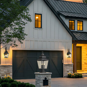 Raphael Outdoor Pier Light with Square Stepped Base by Z-Lite