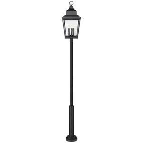 Raphael Outdoor Post Light with Cylinder Base