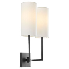 Merrick 2-Light Wall Sconce with Fabric Shades