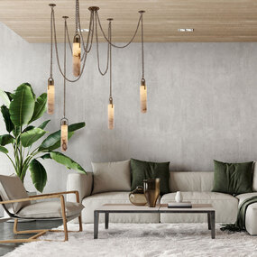 Flint Multi Light Pendant by Kalco