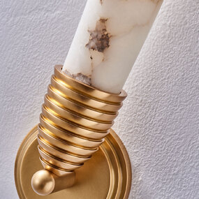 Gypsum Alabaster Wall Sconce