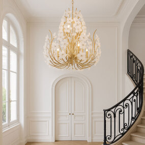 Petal Court Chandelier by Varaluz