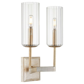 Merrick 2-Light Wall Sconce with Fluted Glass