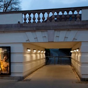 Skot Outdoor Asymetrical Wall / Ceiling Light by Louis Poulsen