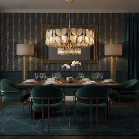 Brass Tax Chandelier by Varaluz