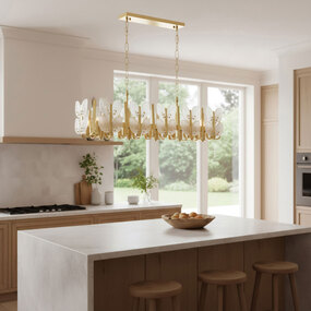 Brass Tax Linear Chandelier