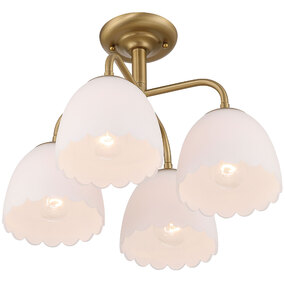 Dorinda 4-Light Semi Flush Ceiling Light