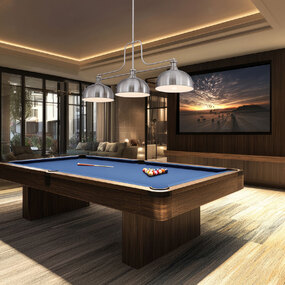 Melange Linear Pendant with Dome Metal Shades