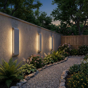 Stela Integrated LED Outdoor Wall Light by Golden Lighting