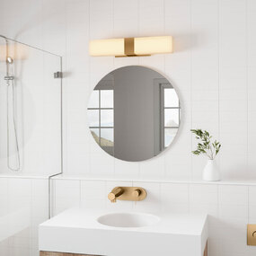 Reciprocate Bathroom Vanity Light
