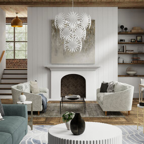 Bismarkia Chandelier by Currey and Company