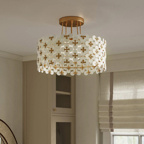 Spring Flower Semi Flush Ceiling Light