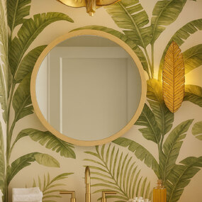 Banana Leaf Semi Flush Ceiling Light by Varaluz