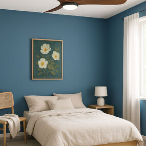 Swell Flush Smart Ceiling Fan with Light