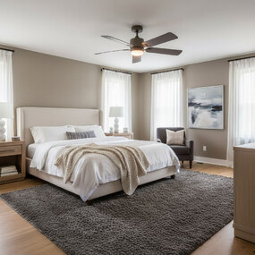 Afton Ceiling Fan with Light