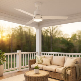 Chet Outdoor Ceiling Fan with Light by Hinkley Lighting