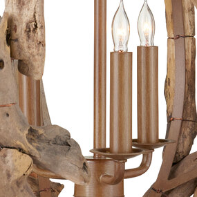 Driftwood Orb Chandelier