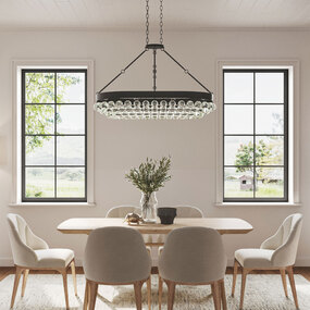 Balthazar Oval Chandelier by Currey and Company