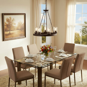 Menlo Park Oval Chandelier