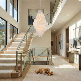 Serena Long Chandelier by Artcraft