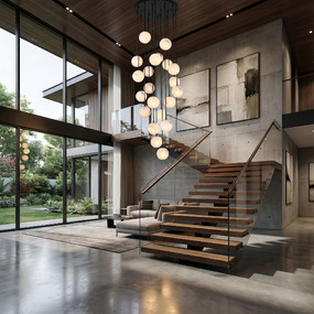 Nightfall Round Multi-Light Pendant by Artcraft
