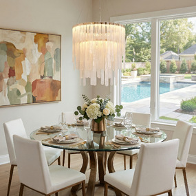 Roselle Color-Select Tiered Chandelier