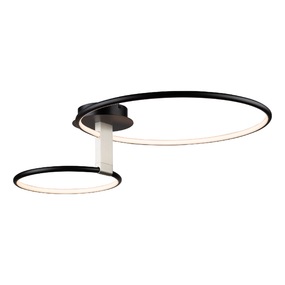 Halo Double Semi Flush Ceiling Light