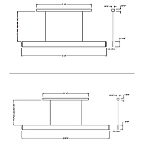 After 8 Linear Pendant by Bruck