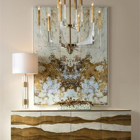 Acrylic Framed Arm Chandelier