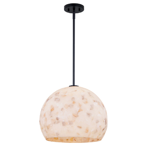 Alabaster Rocks Globe Rod Pendant