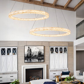 Alabaster Rocks Medley Ring Pendant by Justice Design
