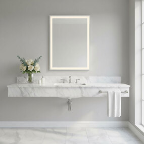 Reflections Cutout Rectangular LED Wall Mirror by Artcraft