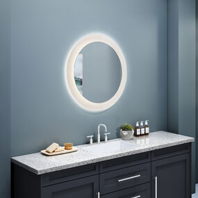Reflections Color Select Ribbed LED Wall Mirror
