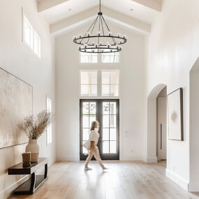 Aragon Double Tier Chandelier by Crystorama