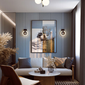 Arren Color-Select Semi Flush Ceiling Light by AFX