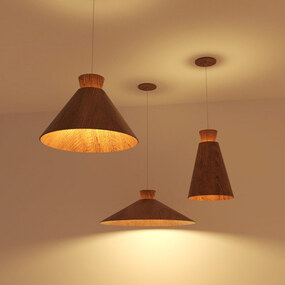 Conical Topper Wide Pendant
