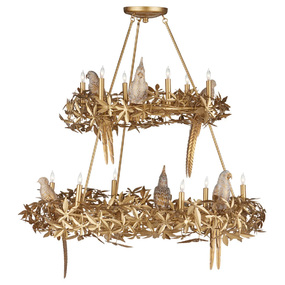 Aviary Two-Tier Convertible Chandelier