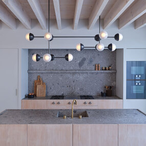 Molecule Linear Chandelier by Schwung Home