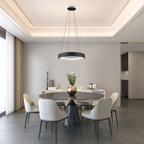 Lazio Round Color-Select Chandelier by Artcraft