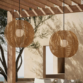 Barbary Fluted Outdoor Pendant