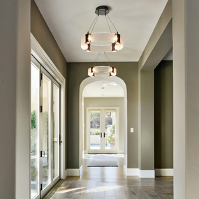 Parallel Ring Chandelier by Hammerton Studio