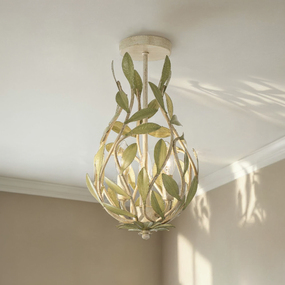 Broche Teardrop Semi Flush Ceiling Light