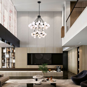 Arya 2-Tier Chandelier by CWI Lighting