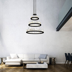 Juliette 3-Tier Chandelier by CWI Lighting