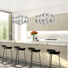 Celina Linear Ring Chandelier by CWI Lighting
