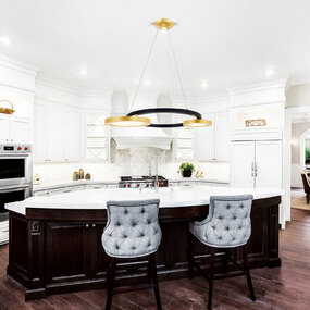 Deux Lunes Chandelier by CWI Lighting