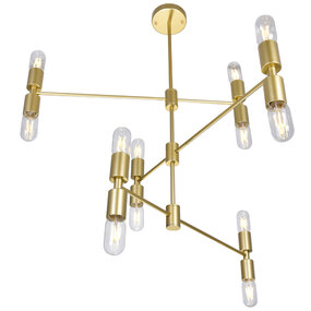 Hand Crank Adjustable Chandelier
